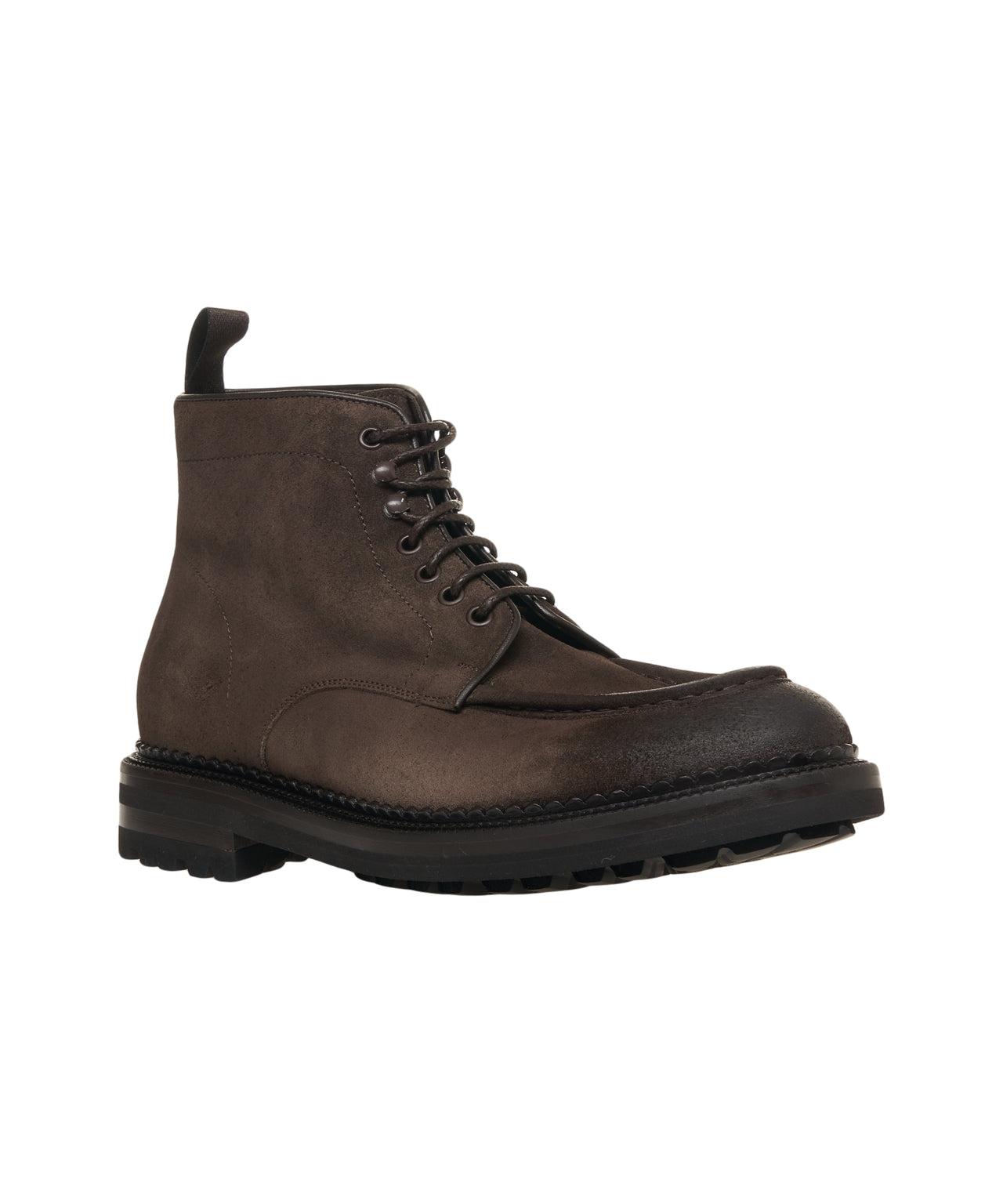 Suede lace-up boots Product Image