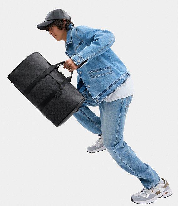 COACH Gotham Signature Coated Canvas and Refined Calfskin Leather Duffel Bag Product Image