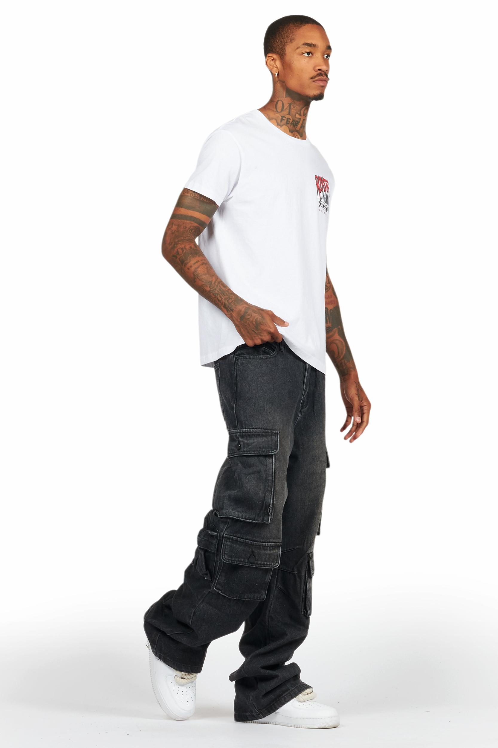 Wizzurd White Graphic T-Shirt Male Product Image