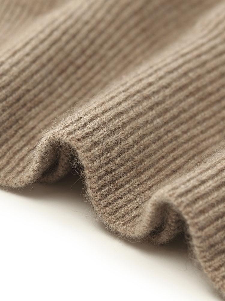 Pure Cashmere Hooded Sweater With Detachable Hat Product Image