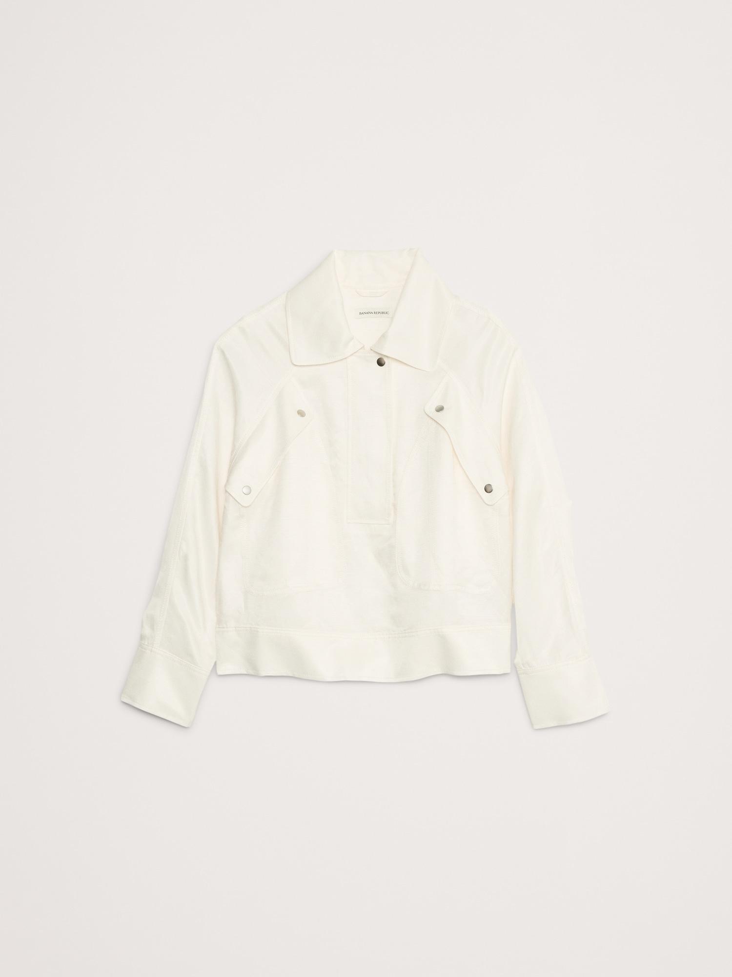 Oversized Viscose-Linen Popover Product Image