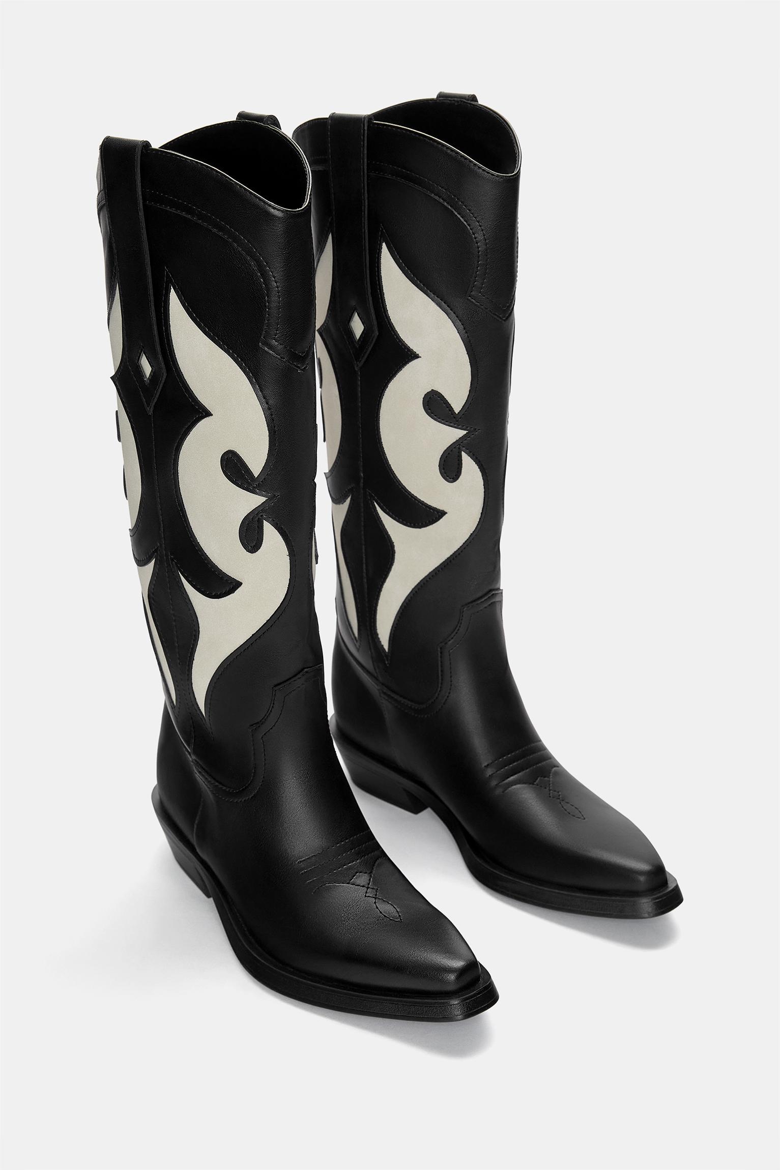 Contrast cowboy boots Product Image