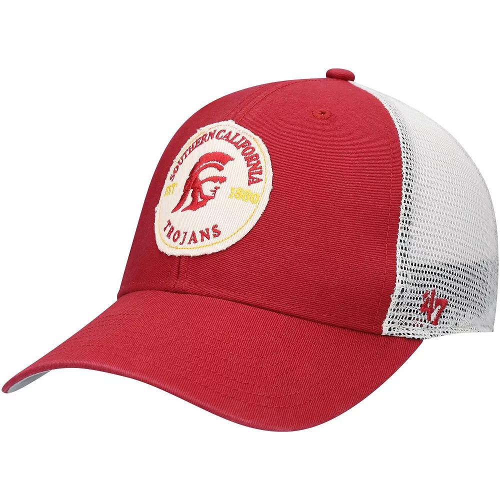 Men's '47 Cardinal USC Trojans Howell MVP Trucker Snapback Hat, Red Product Image