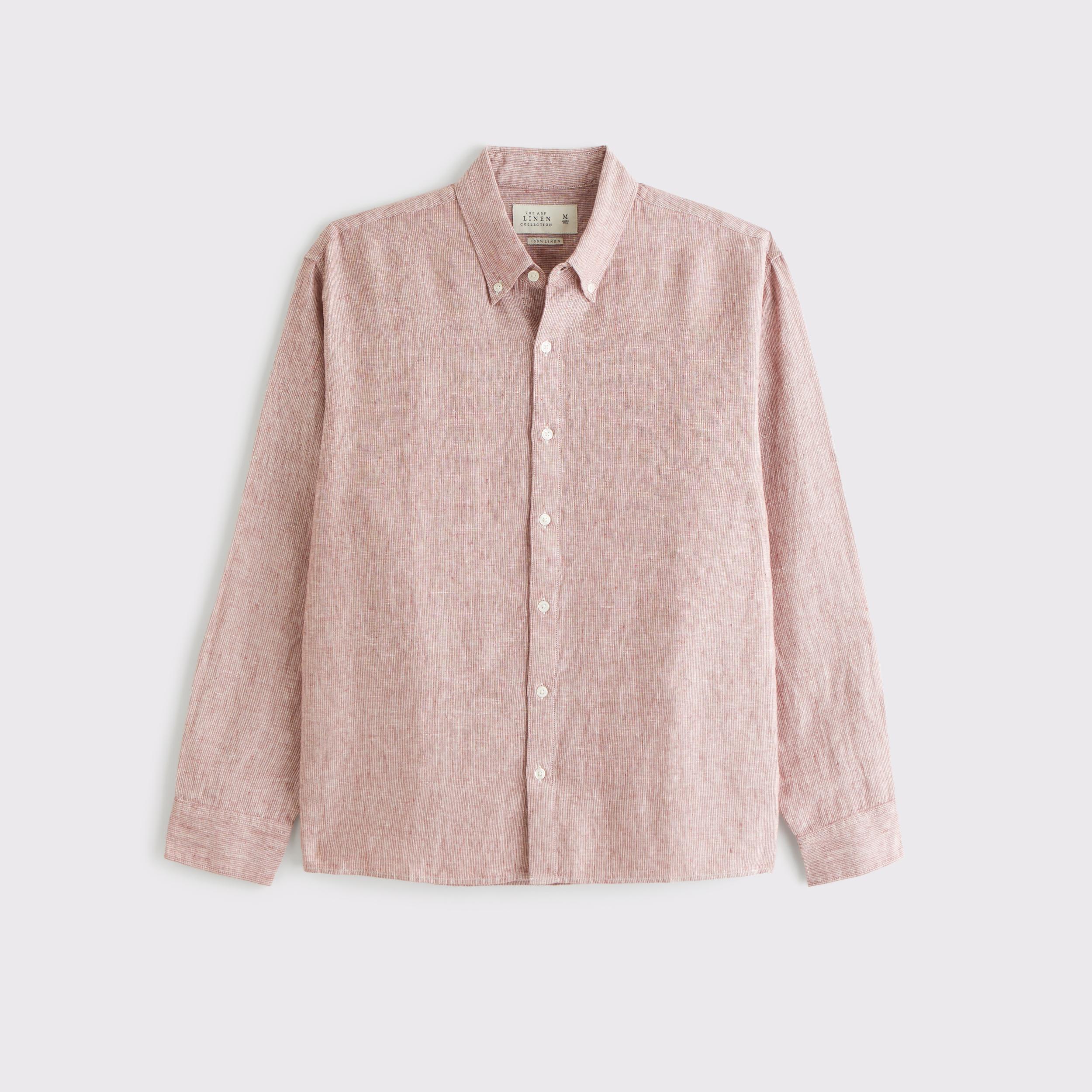 Linen Button-Up Shirt Product Image