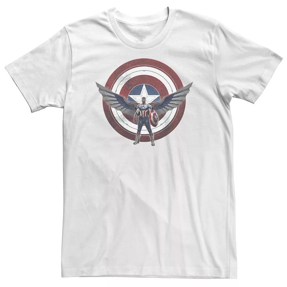 Big & Tall Marvel The Falcon And The Winter Soldier Captain America Shield Wings Tee, Men's,  Product Image