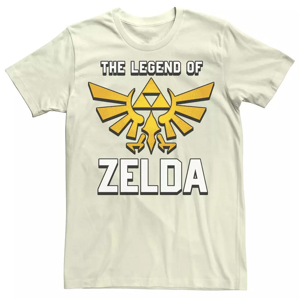 Men's Nintendo Legend Of Zelda Triforce Logo Tee, Size: 3XL, Natural Product Image