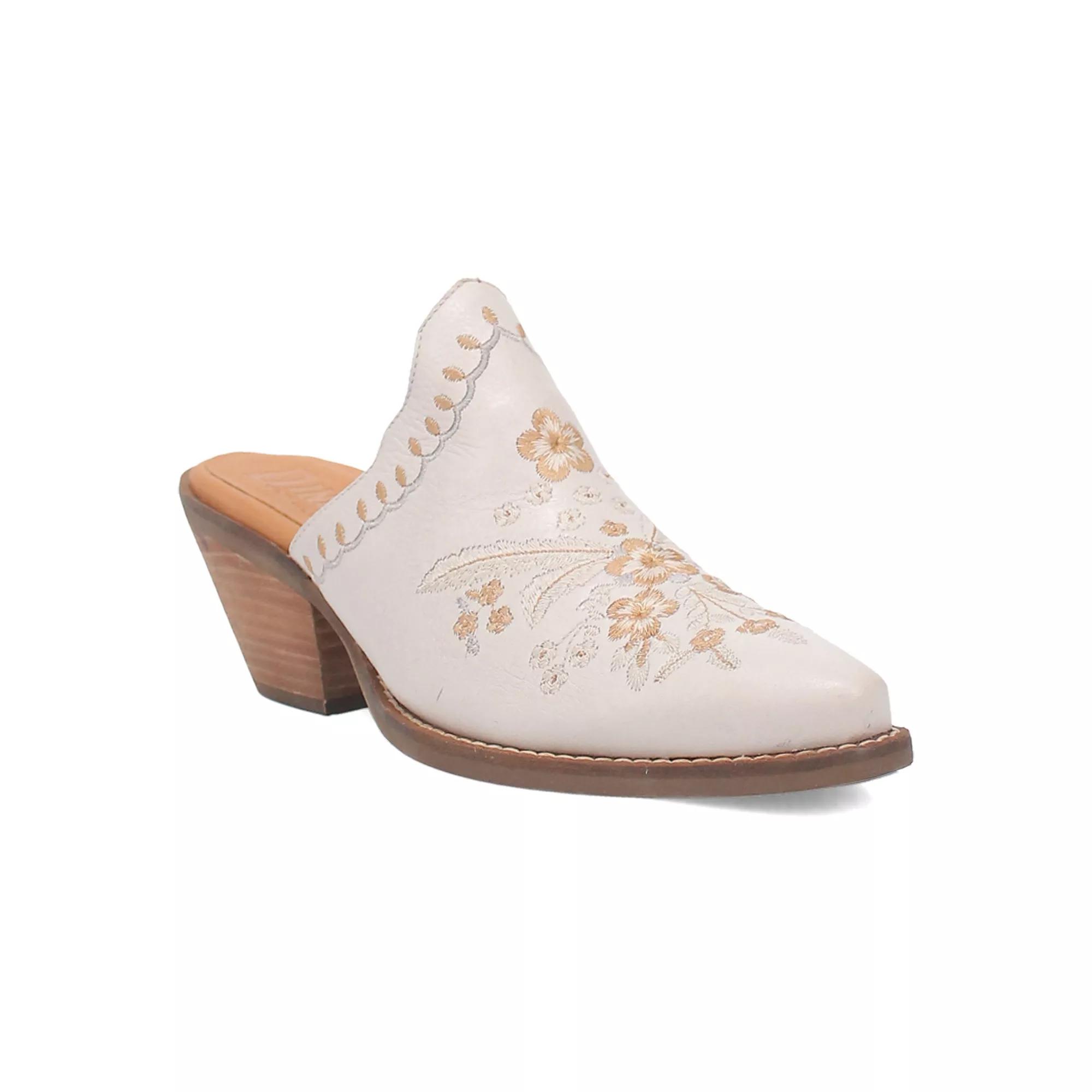 Dingo Wildflower Women's Leather Mules,  Product Image