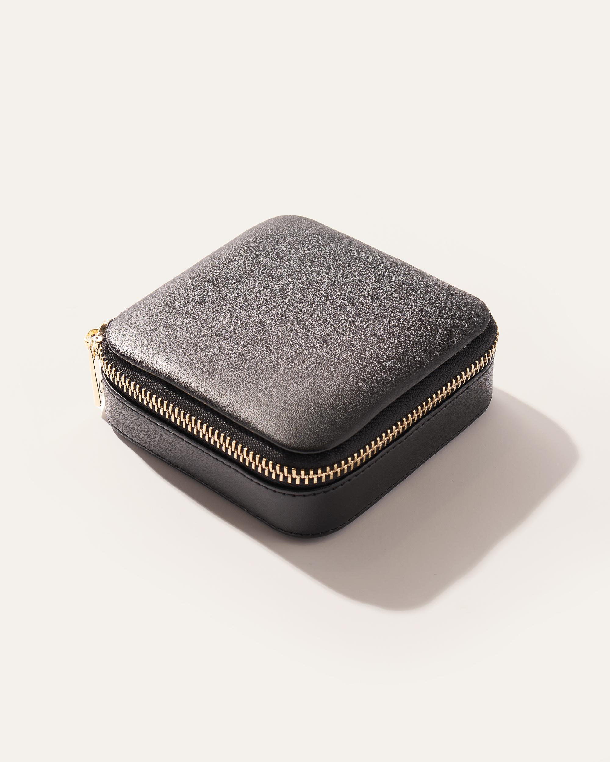 Quince | Women's Leather Jewelry Travel Case in Beige Product Image