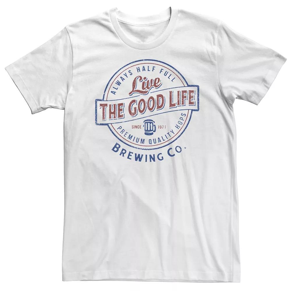 Big & Tall Good Life Beer Logo Tee, Men's,  Product Image