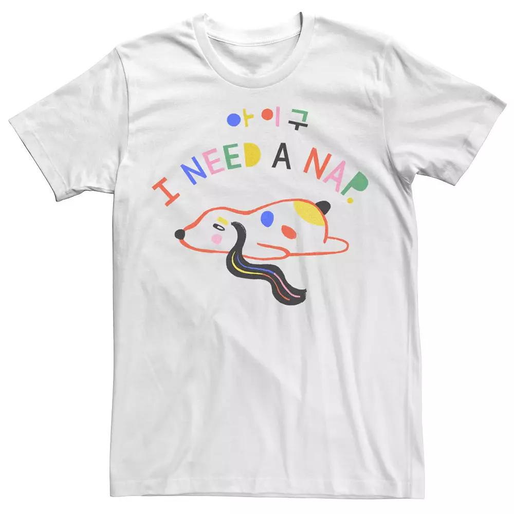 Men's I Need A Nap Sleeping Dog Tee,  Product Image
