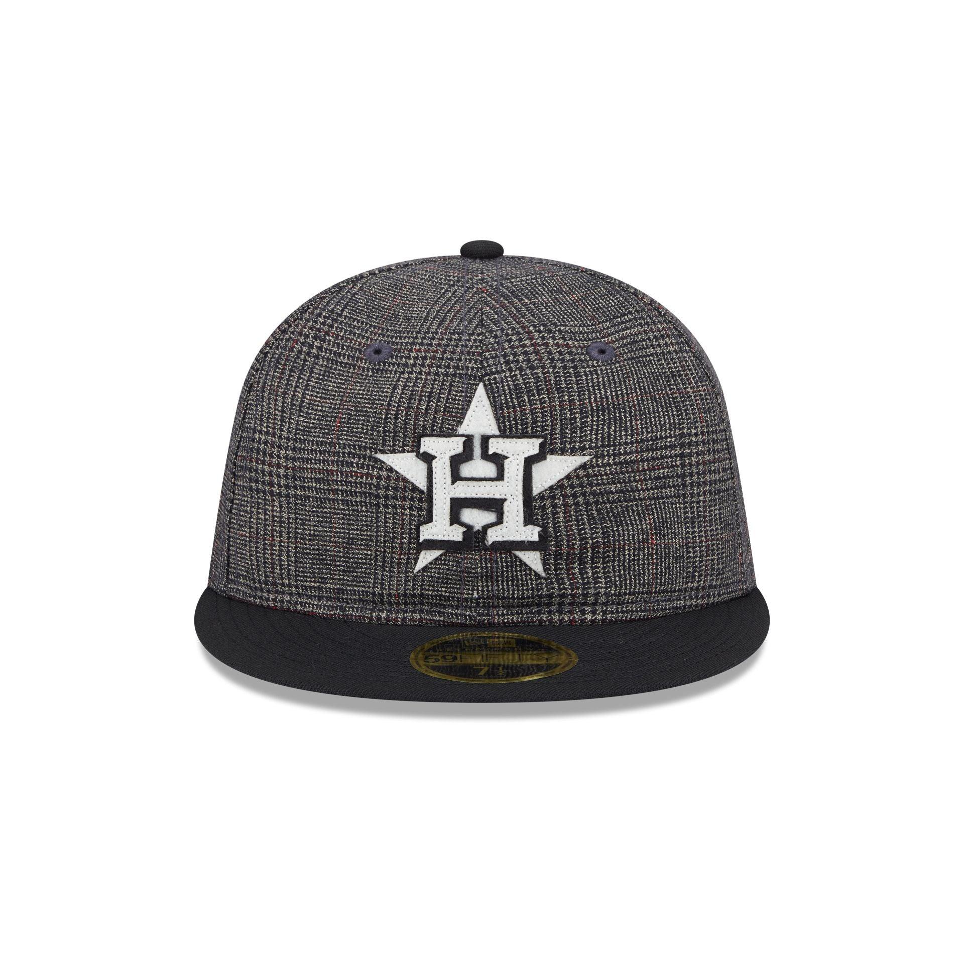 Houston Astros Plaid Retro Crown 59FIFTY Fitted Hat Male Product Image