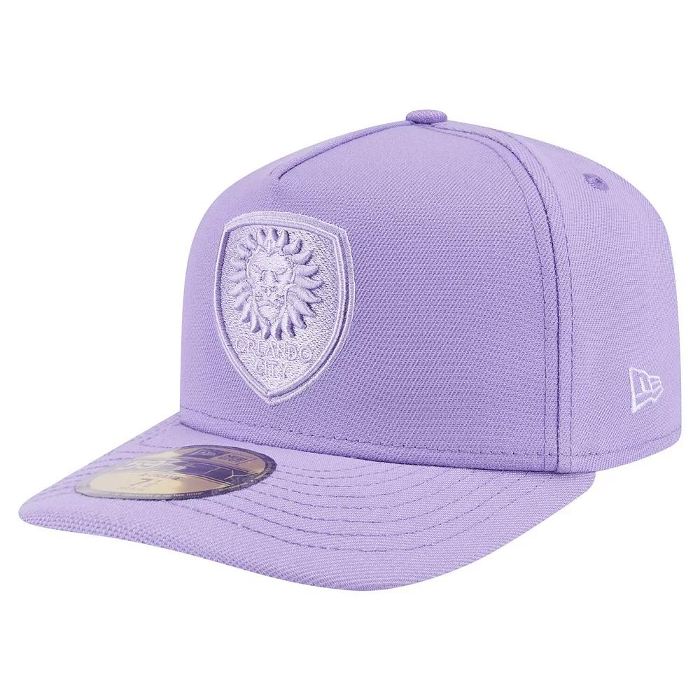 Men's New Era Purple Orlando City SC Color Pack A-Frame 59FIFTY Fitted Hat,  Product Image