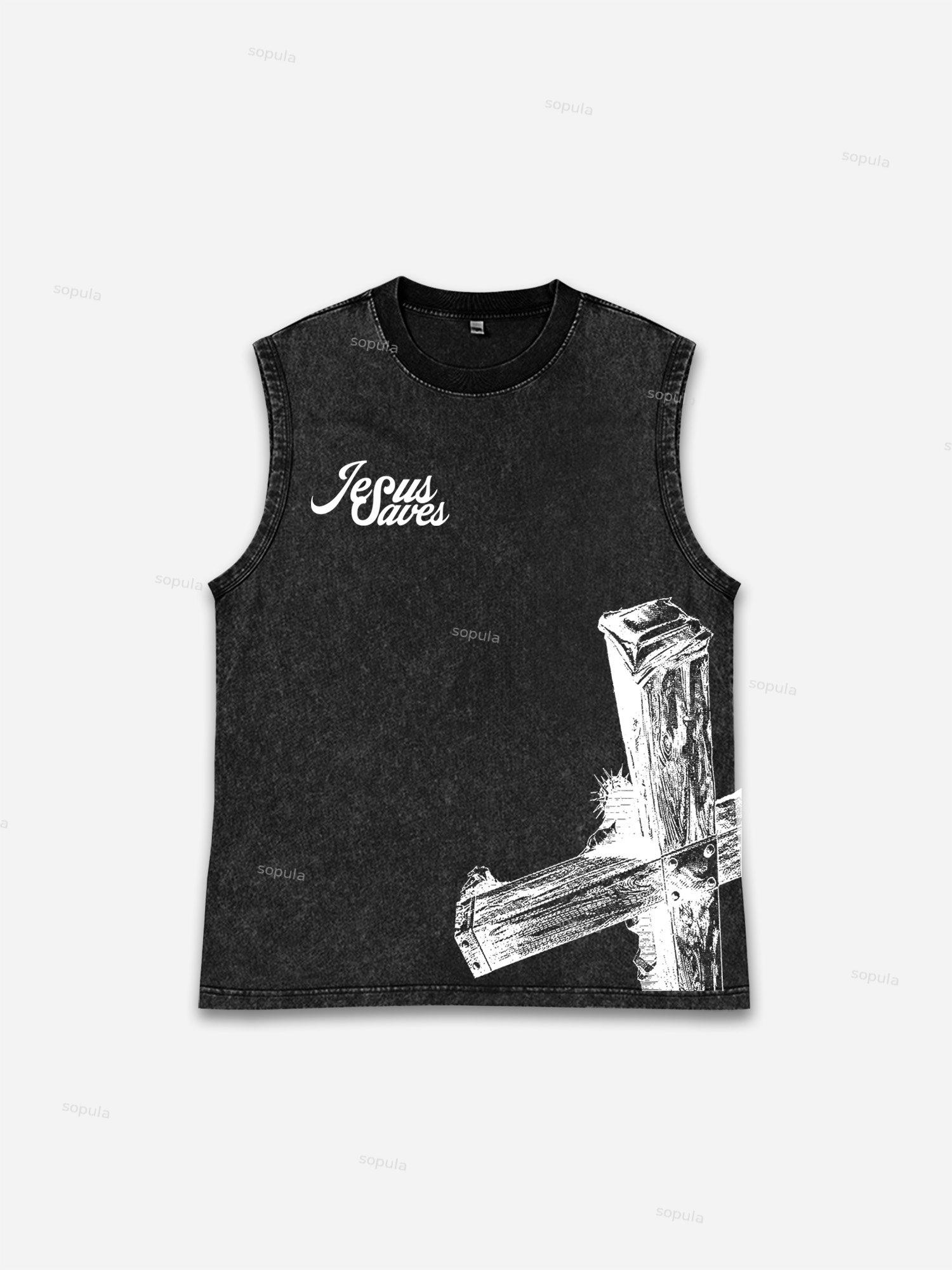 Jesus Saves Graphic Tank Top Product Image