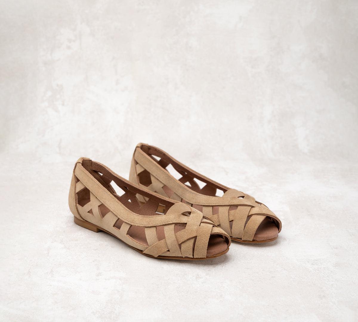 Monica Beige Suede Product Image