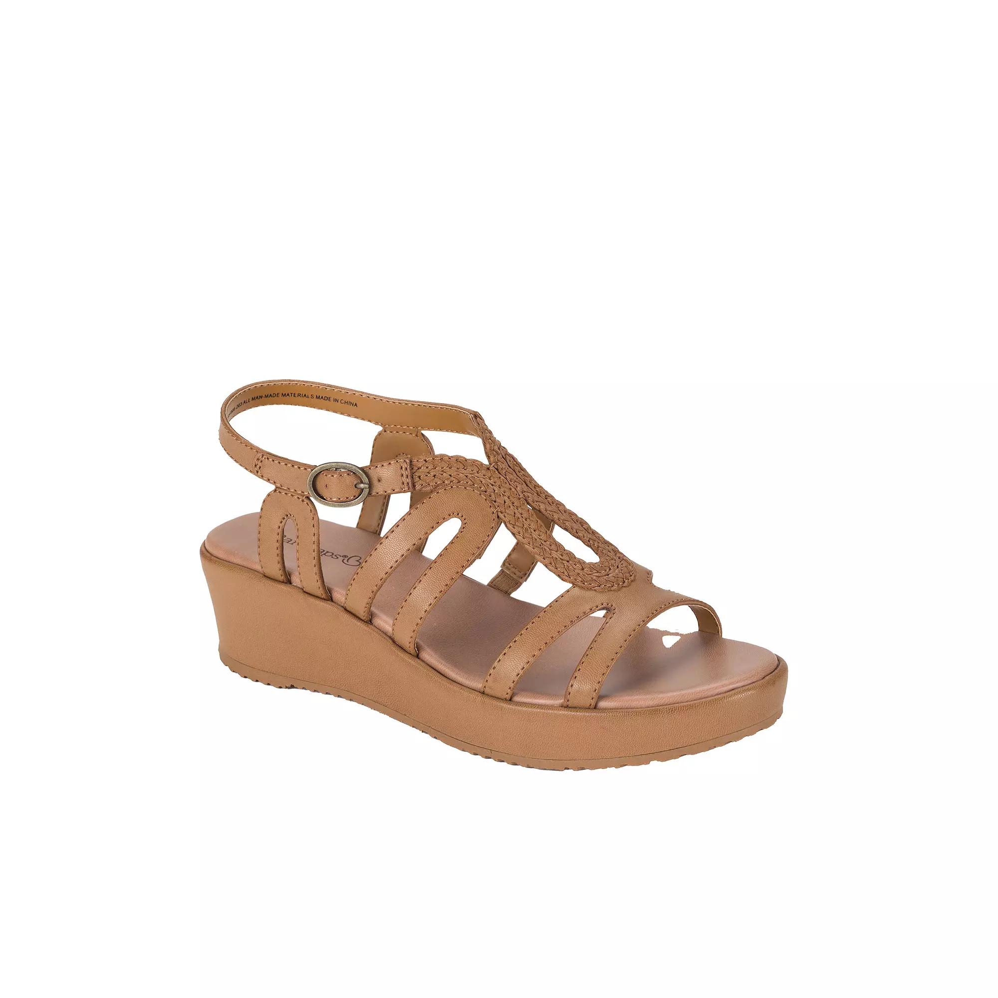 Baretraps Wilma Women's Wedge Sandals, Size: 11, Caramel Product Image
