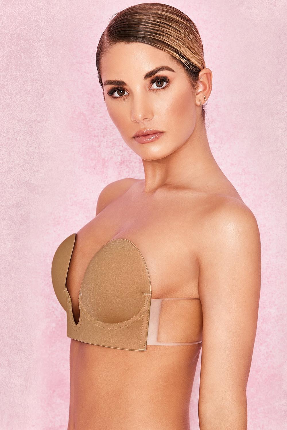  u plunge self adhesive bra - beige Product Image