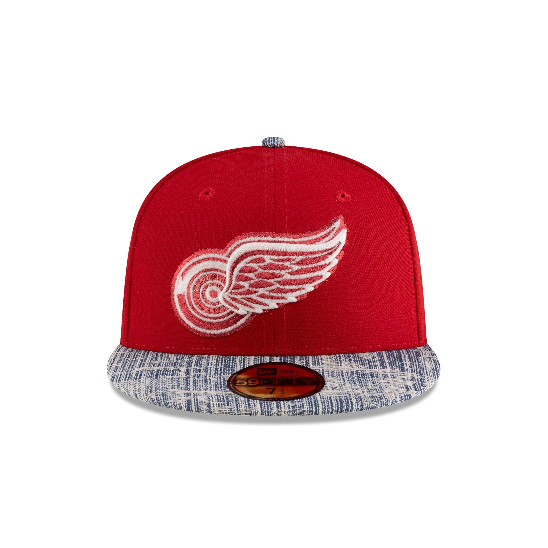 Detroit Red Wings Scarlet Denim Glow 59FIFTY Fitted Hat Male Product Image
