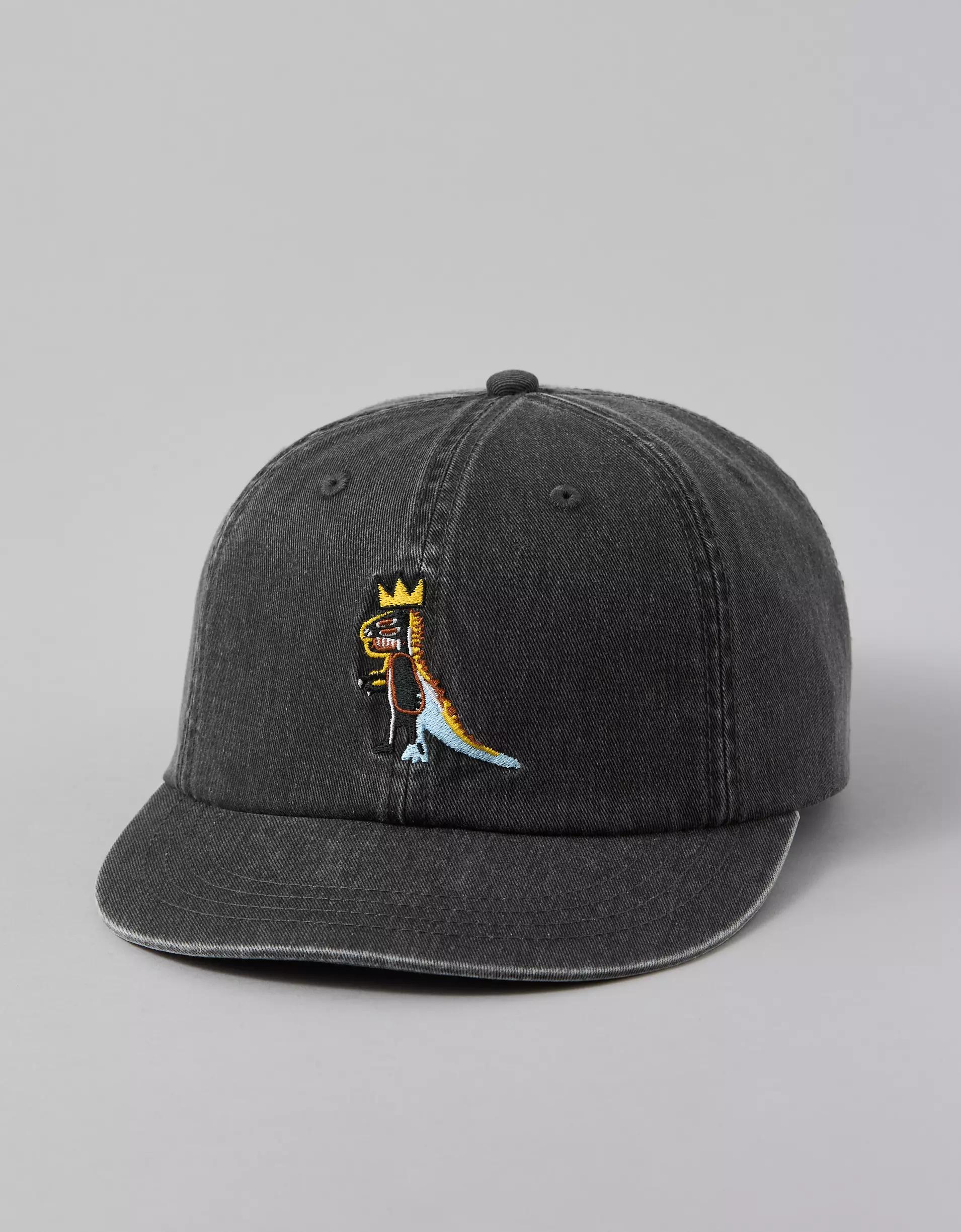AE Embroidered Basquiat Dad Baseball Hat Product Image