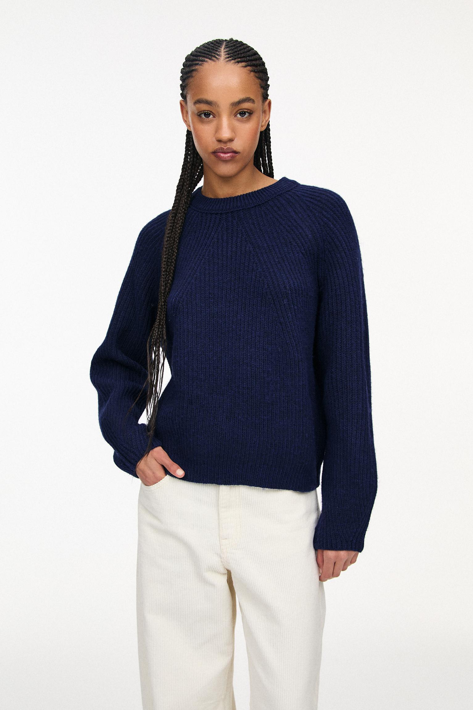 Soft purl knit sweater Product Image