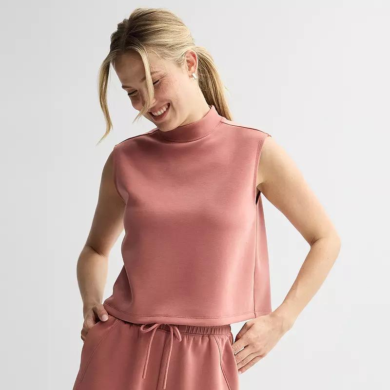 Women's FLX Solace Funnel Neck Tank Top, Size: Small, Dried Pink Product Image