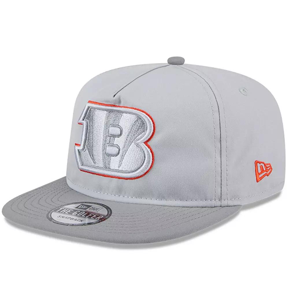 Men's New Era Gray Cincinnati Bengals 2024 NFL Training Camp Golfer Snapback Hat, Grey Product Image