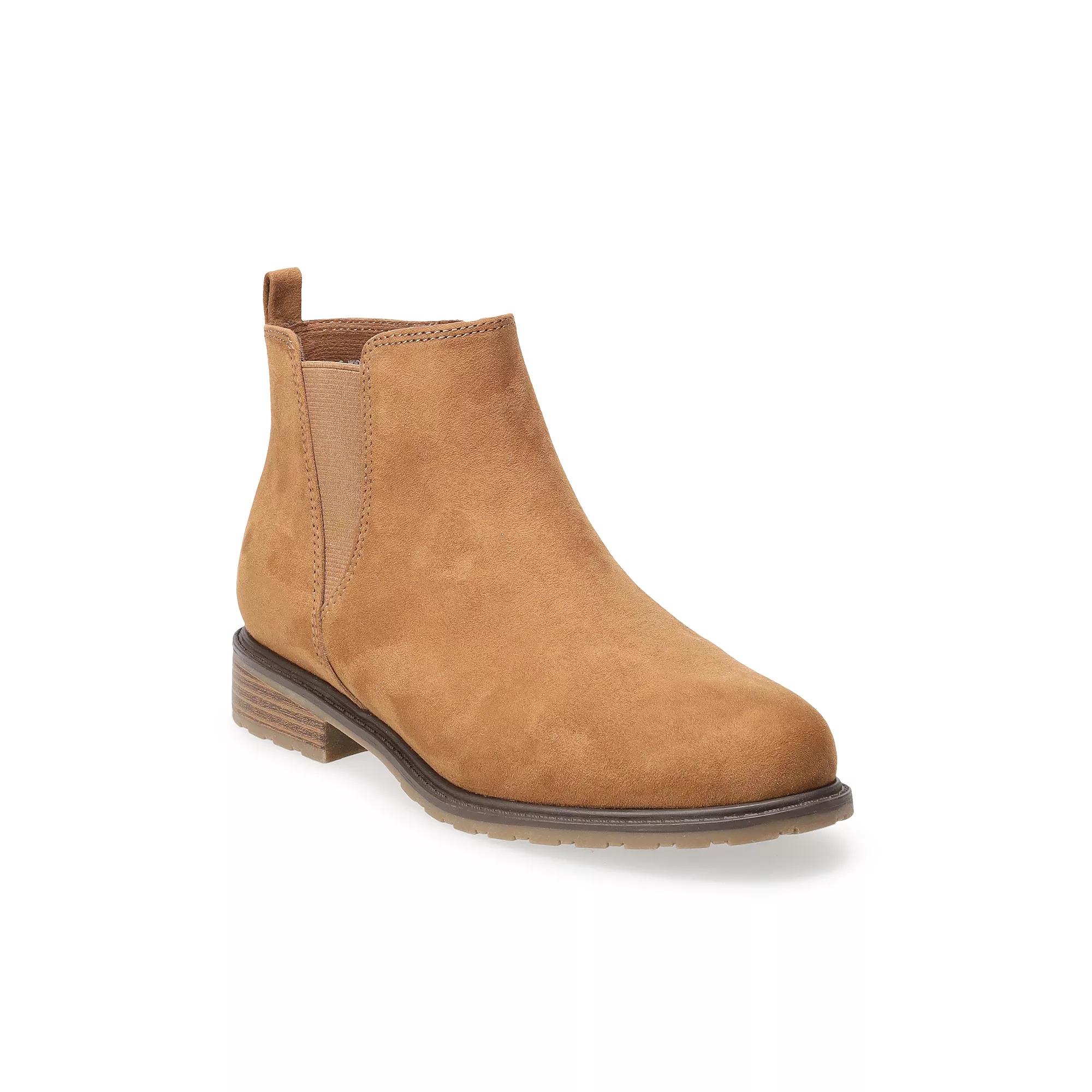Sonoma Goods For Life Lottie Womens Chelsea Boots Red Product Image