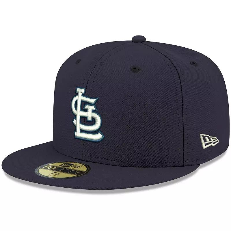 Men's New Era Cardinal St. Louis Cardinals Logo White 59FIFTY Fitted Hat,  Product Image