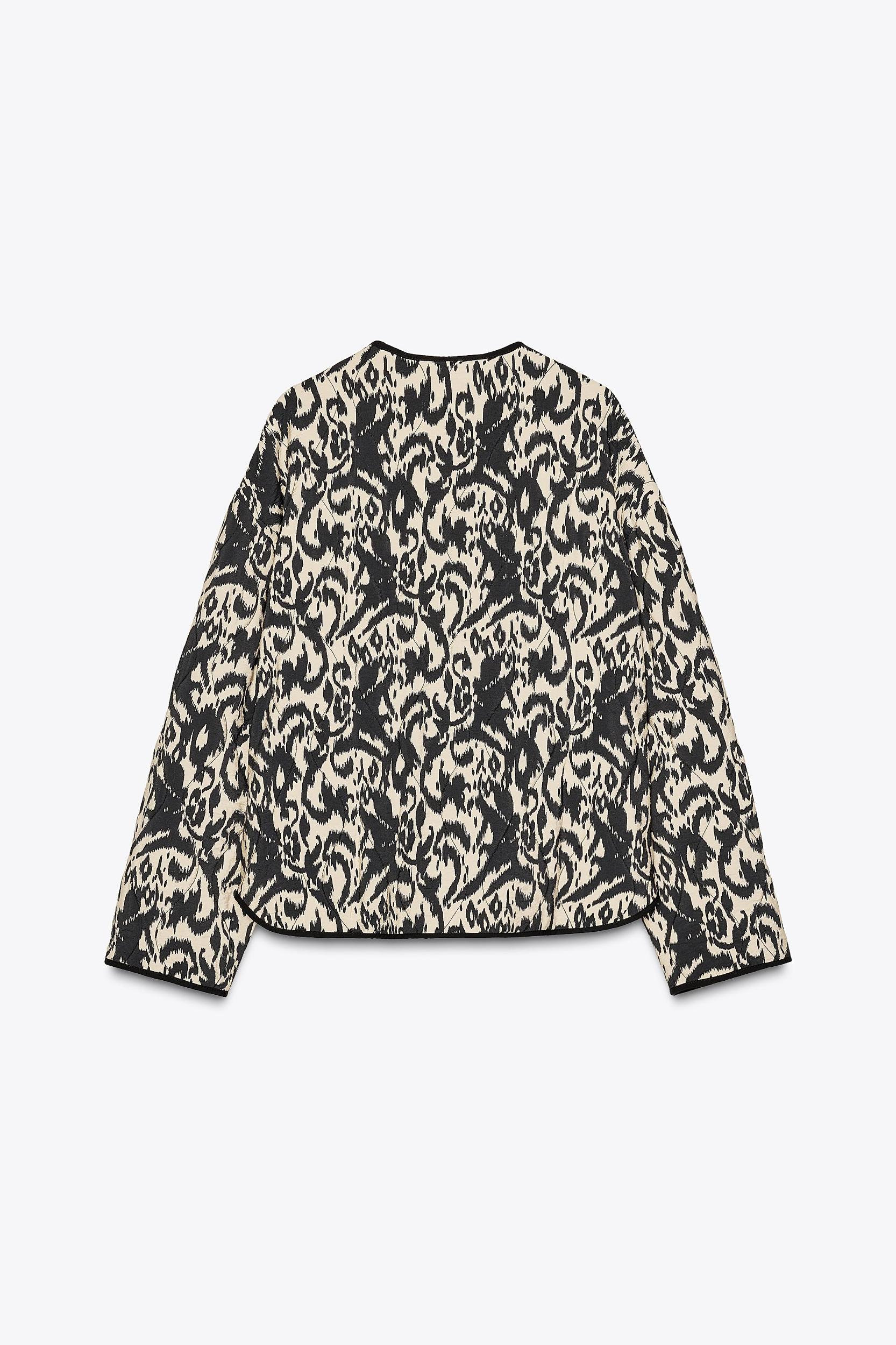 ANIMAL PRINT PUFFER JACKET Product Image