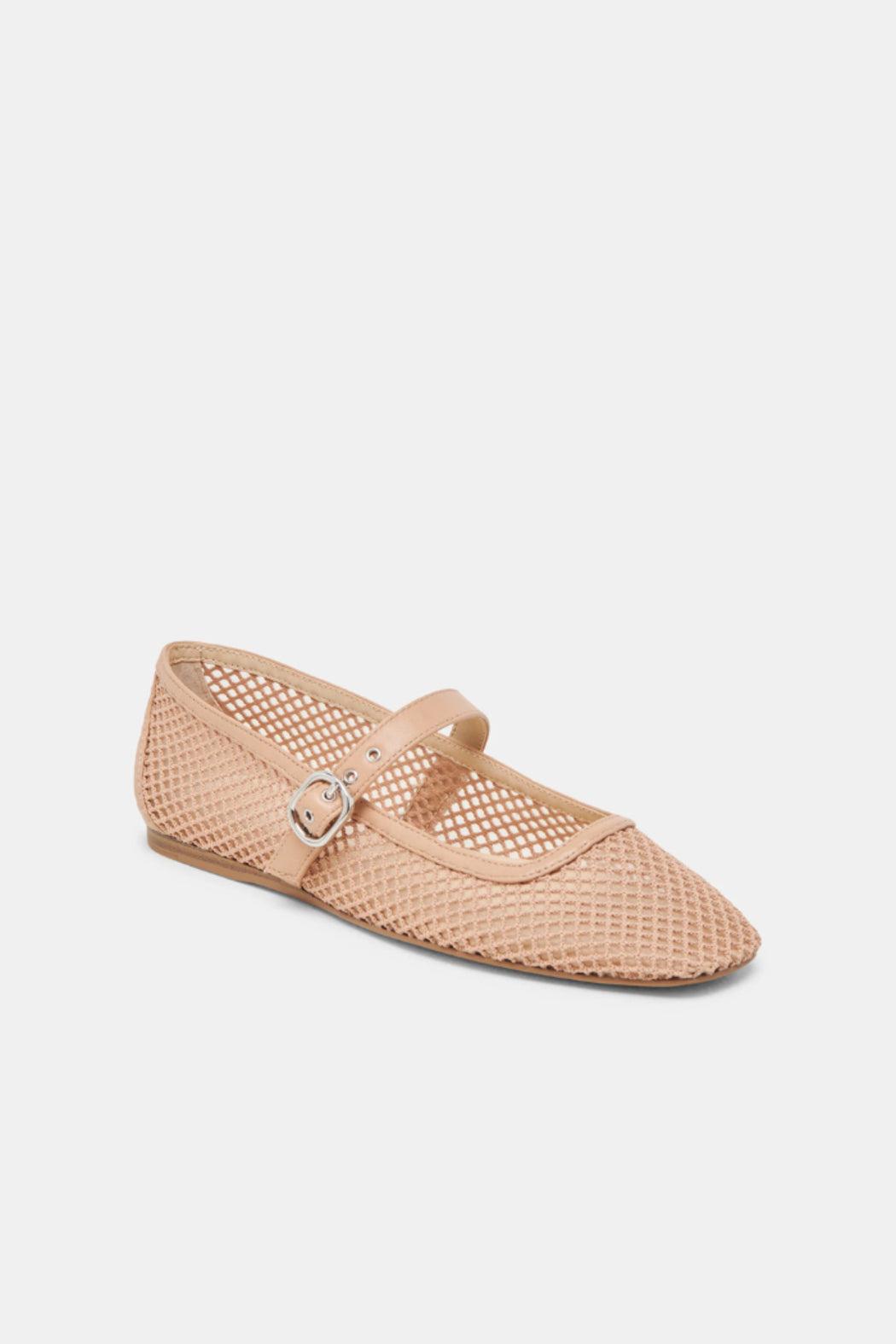 Rodi Mesh Ballet Flats- Light Tan Product Image