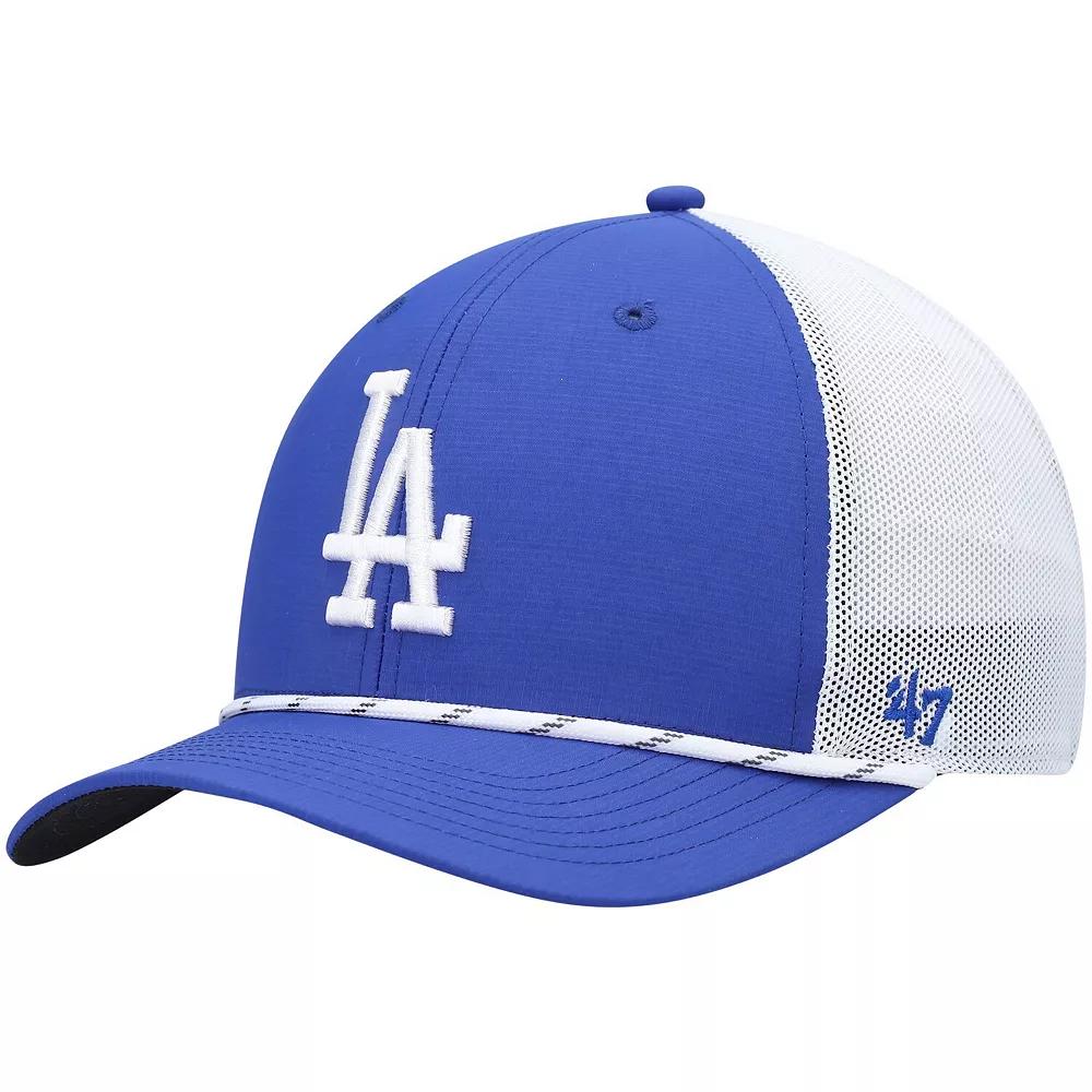 Men's '47 Royal/White Los Angeles Dodgers Burden Trucker Snapback Hat, Blue Product Image
