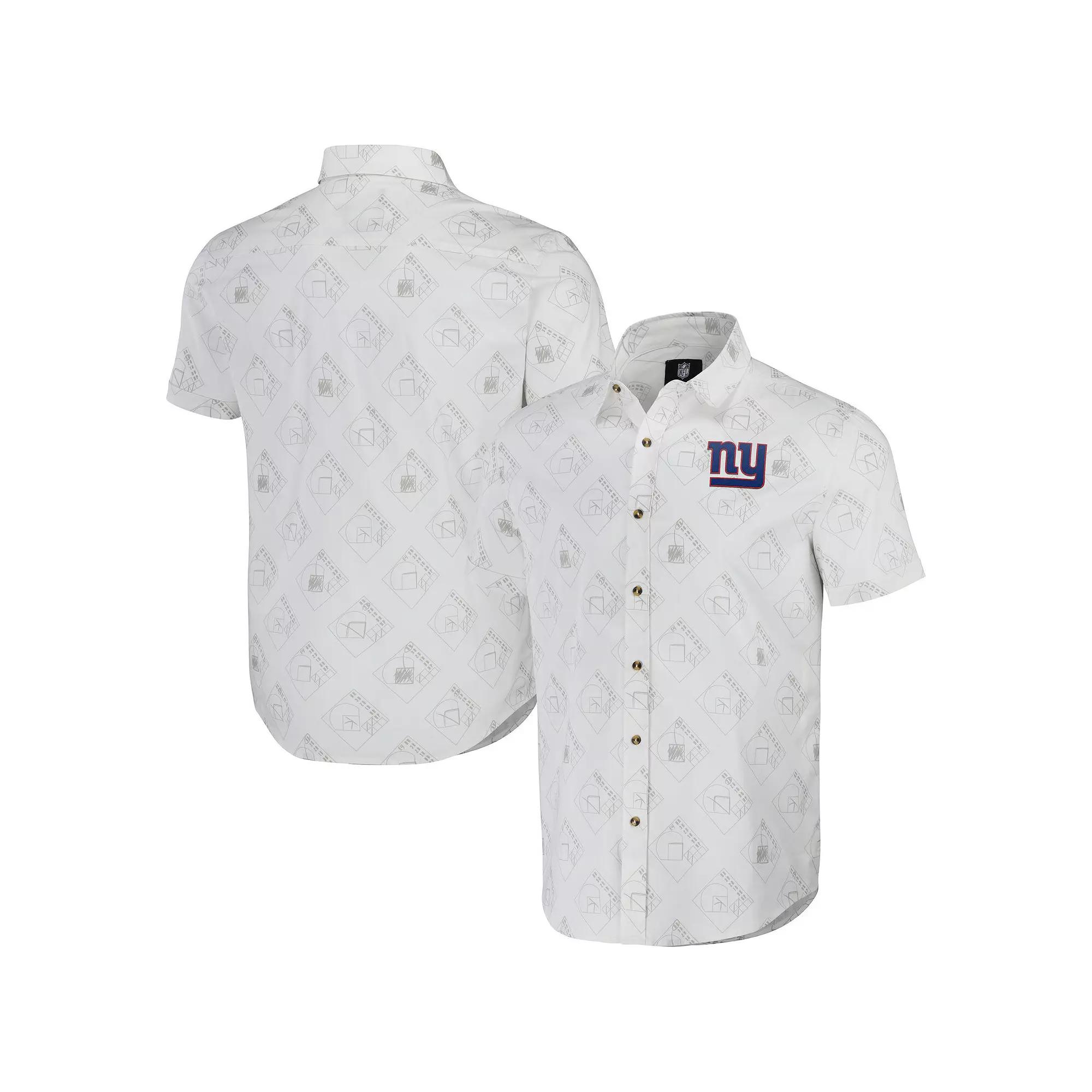 Men's NFL x Darius Rucker Collection by Fanatics White Kansas City Chiefs Woven Short Sleeve Button Up Shirt,  Product Image