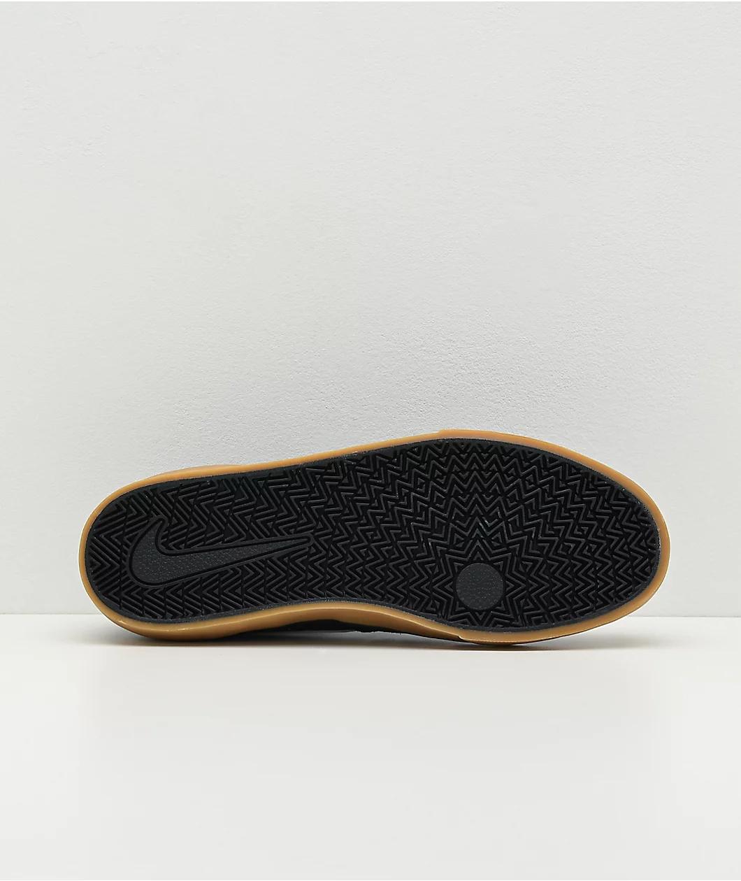 Nike SB Chron 2 Black & Gum Skate Shoes Product Image