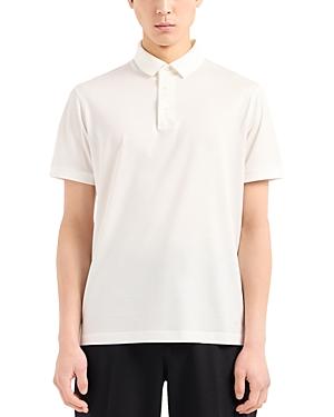 Mens Solid Jersey-Stretch Polo Shirt Product Image