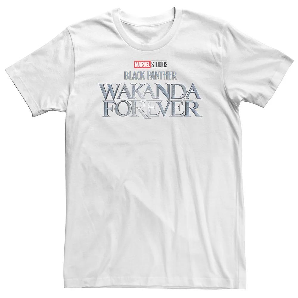 Men's Marvel Wakanda Forever Metallic Movie Logo Tee,  Product Image