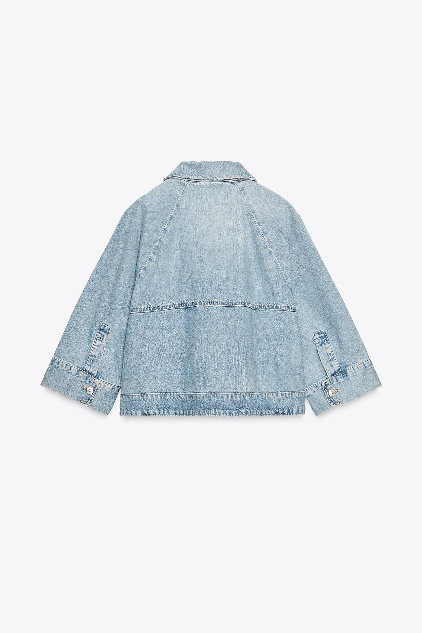 TRF DENIM CAPE JACKET Product Image