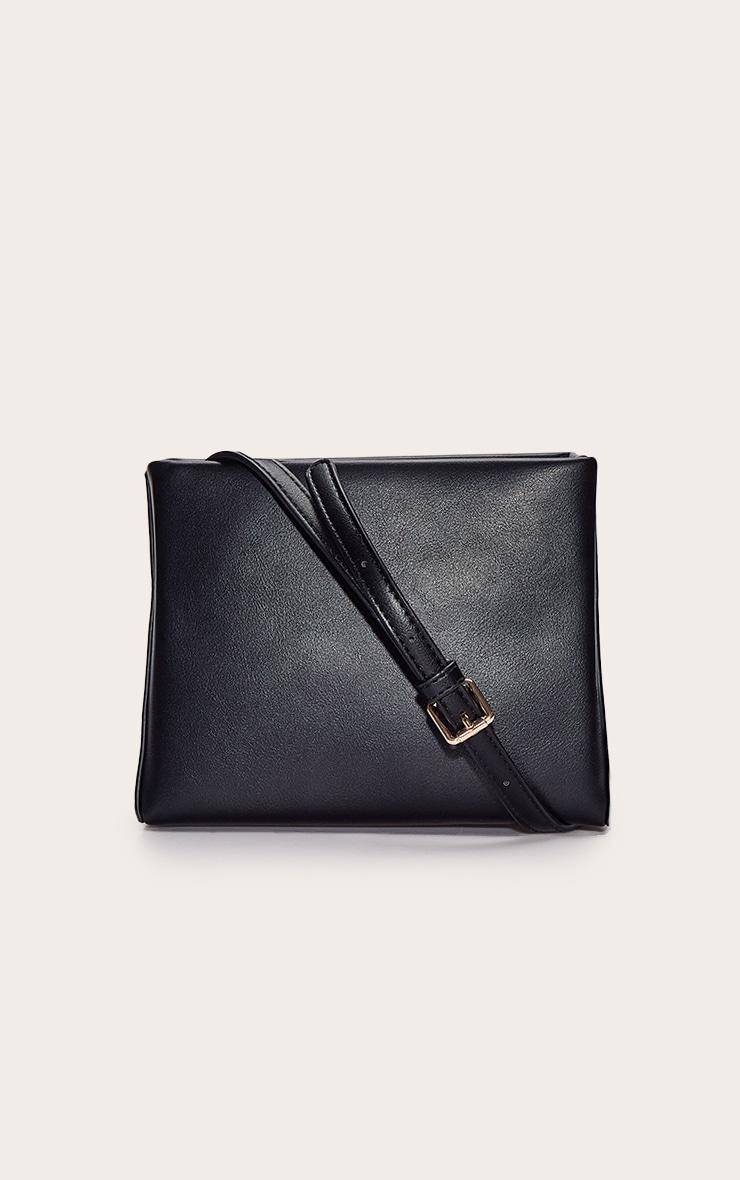 Black Structured Mini Shoulder Bag Product Image