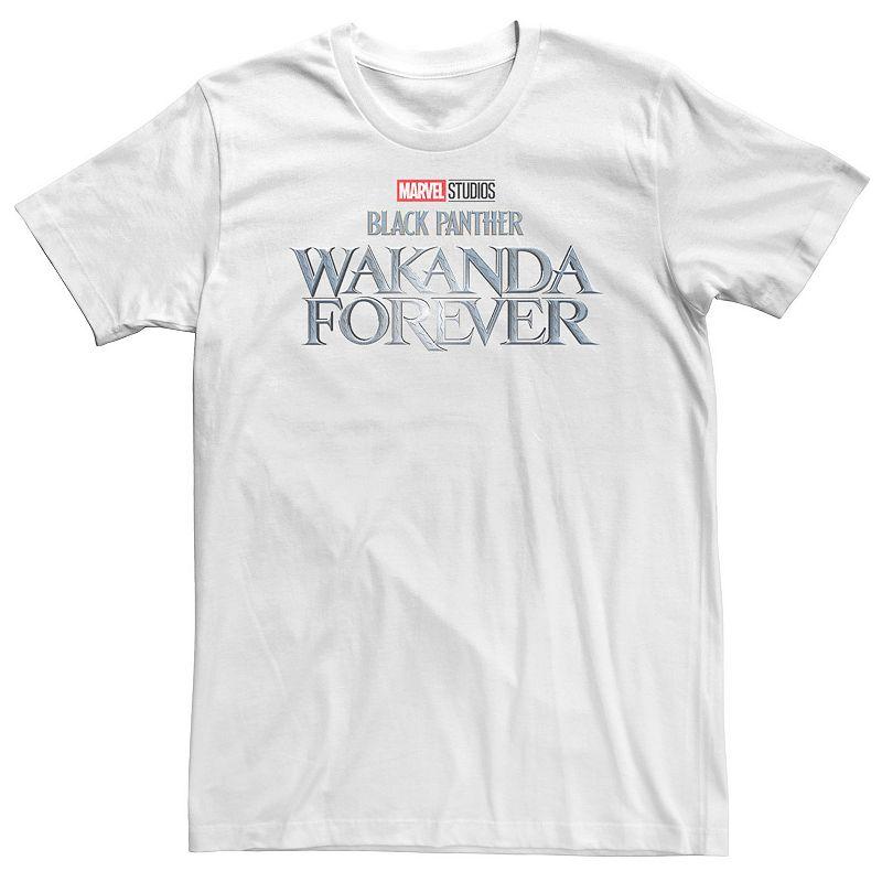 Men's Marvel Wakanda Forever Metallic Movie Logo Tee,  Product Image