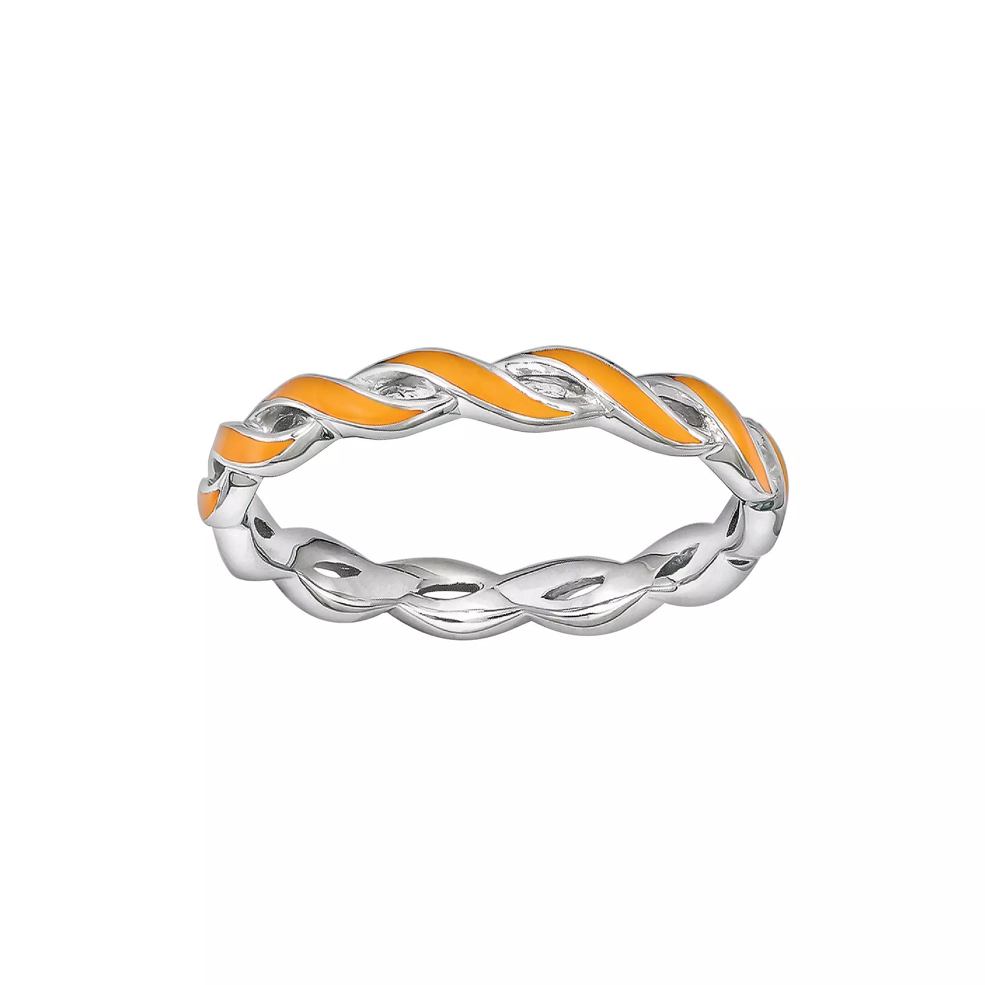 Stacks and Stones Sterling Silver Stack Ring, Women's, Size: 9, Orange Product Image