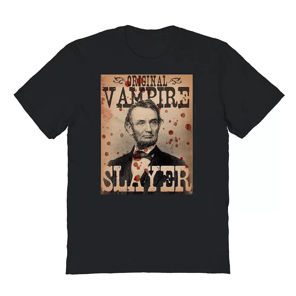 Men's Original Vampire Slayer Halloween Graphic Tee, Size: Small, Black Product Image