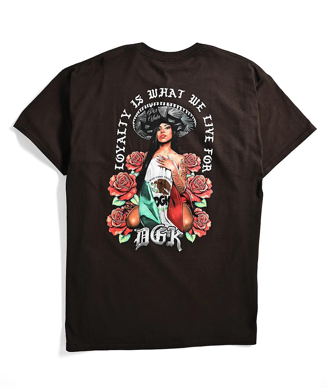 DGK Mamacita Dark Chocolate T-Shirt Product Image