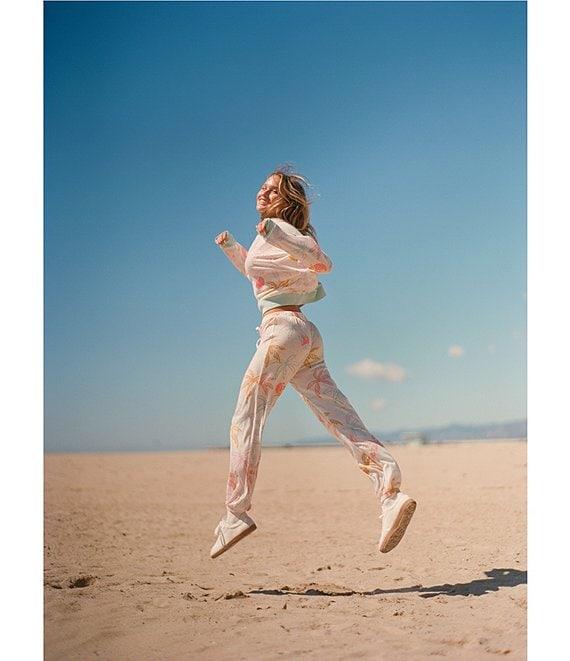 Honeydew Intimates Star Seeker Lounge Knit Sunrise Palm Print Top & Jogger Pajama Set Product Image