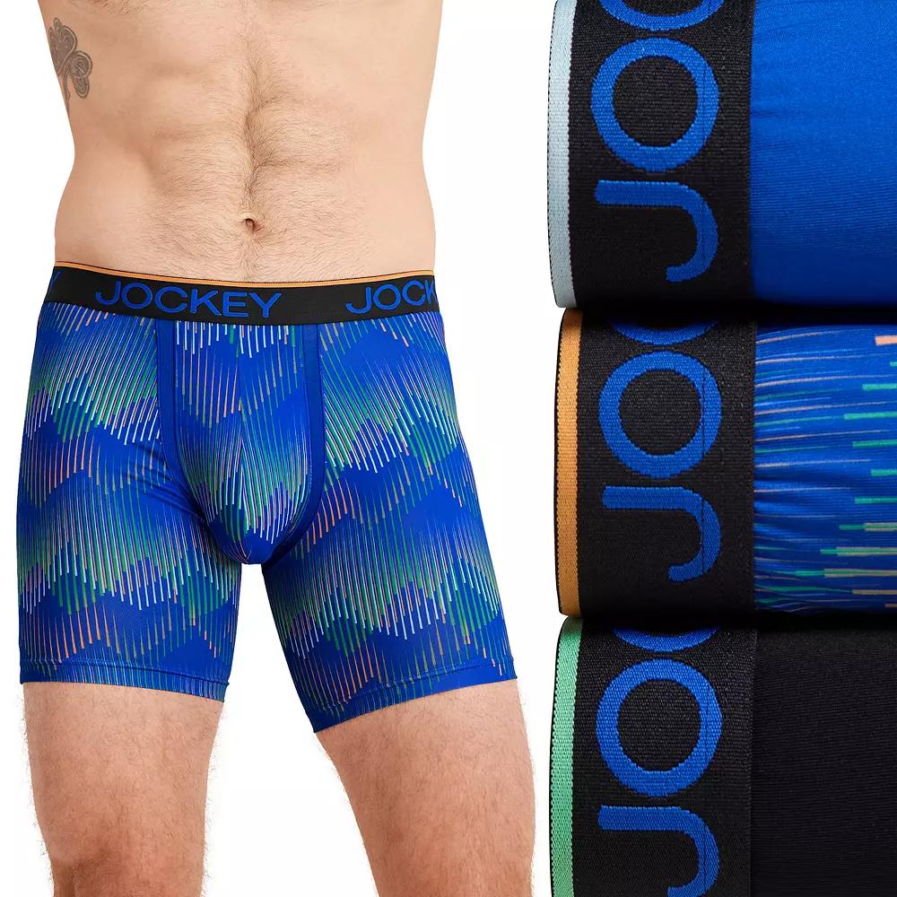 Men's Jockey 3-Pack Chafe Proof Pouch Microfiber 6" Boxer Brief,  Product Image