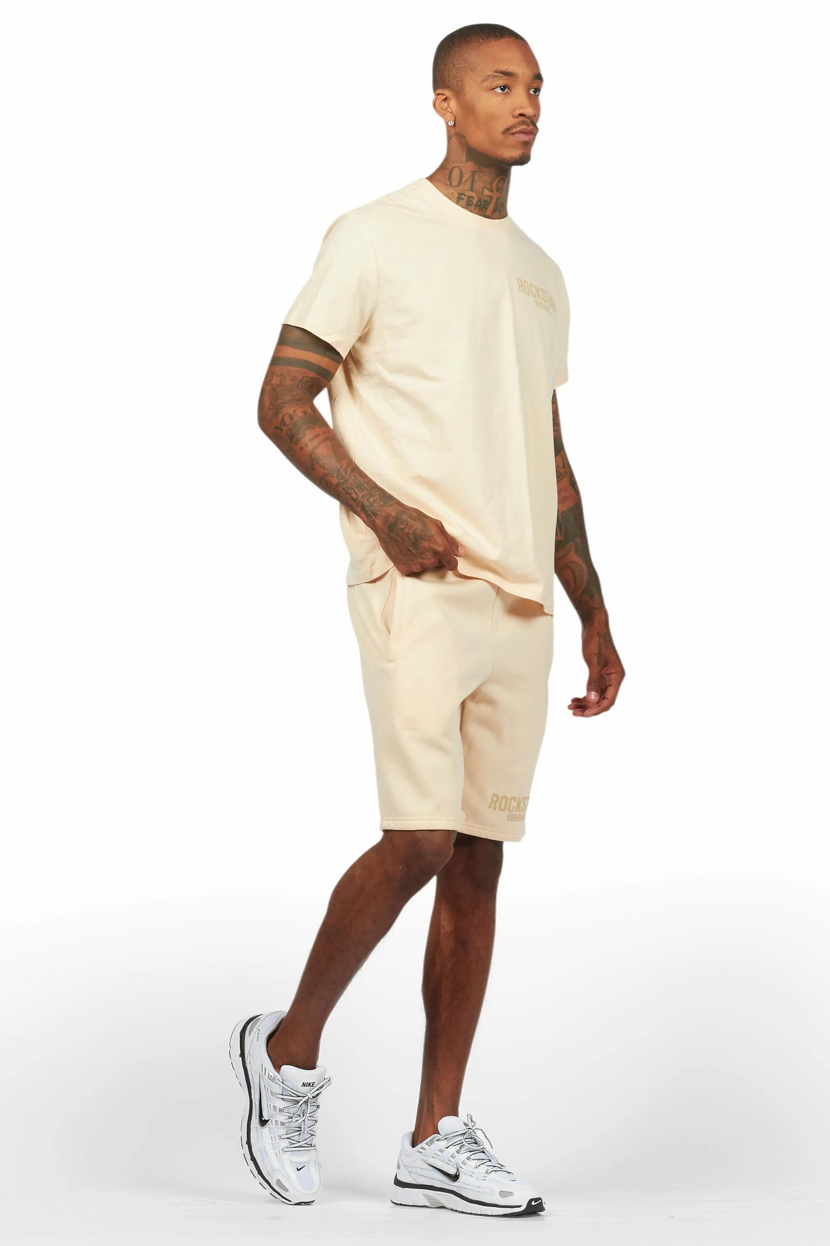 Sana Beige Short Set Male Product Image