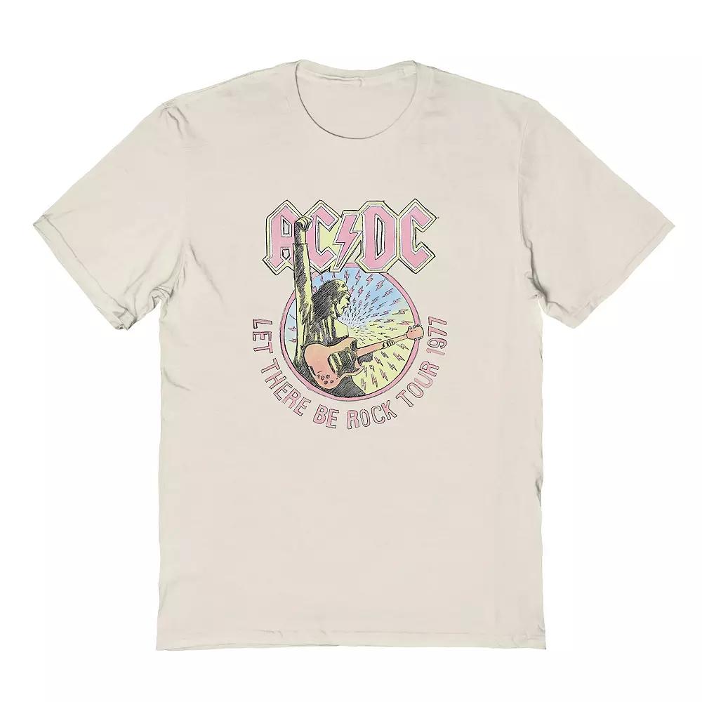 Men's ACDC lllustration Graphic Tee, Size: Medium, Natural Product Image