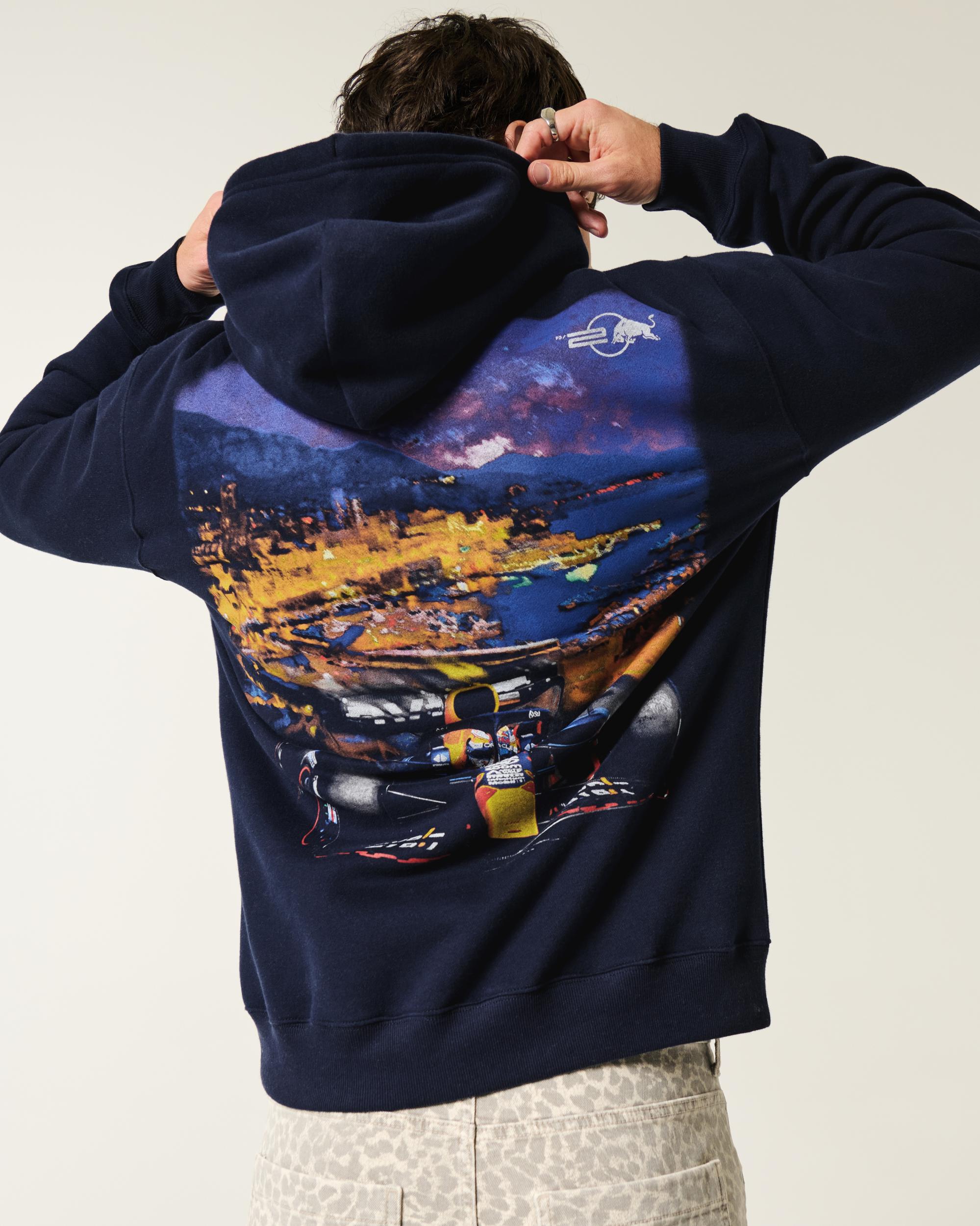 Relaxed Oracle Red Bull Racing Graphic Hoodie Product Image