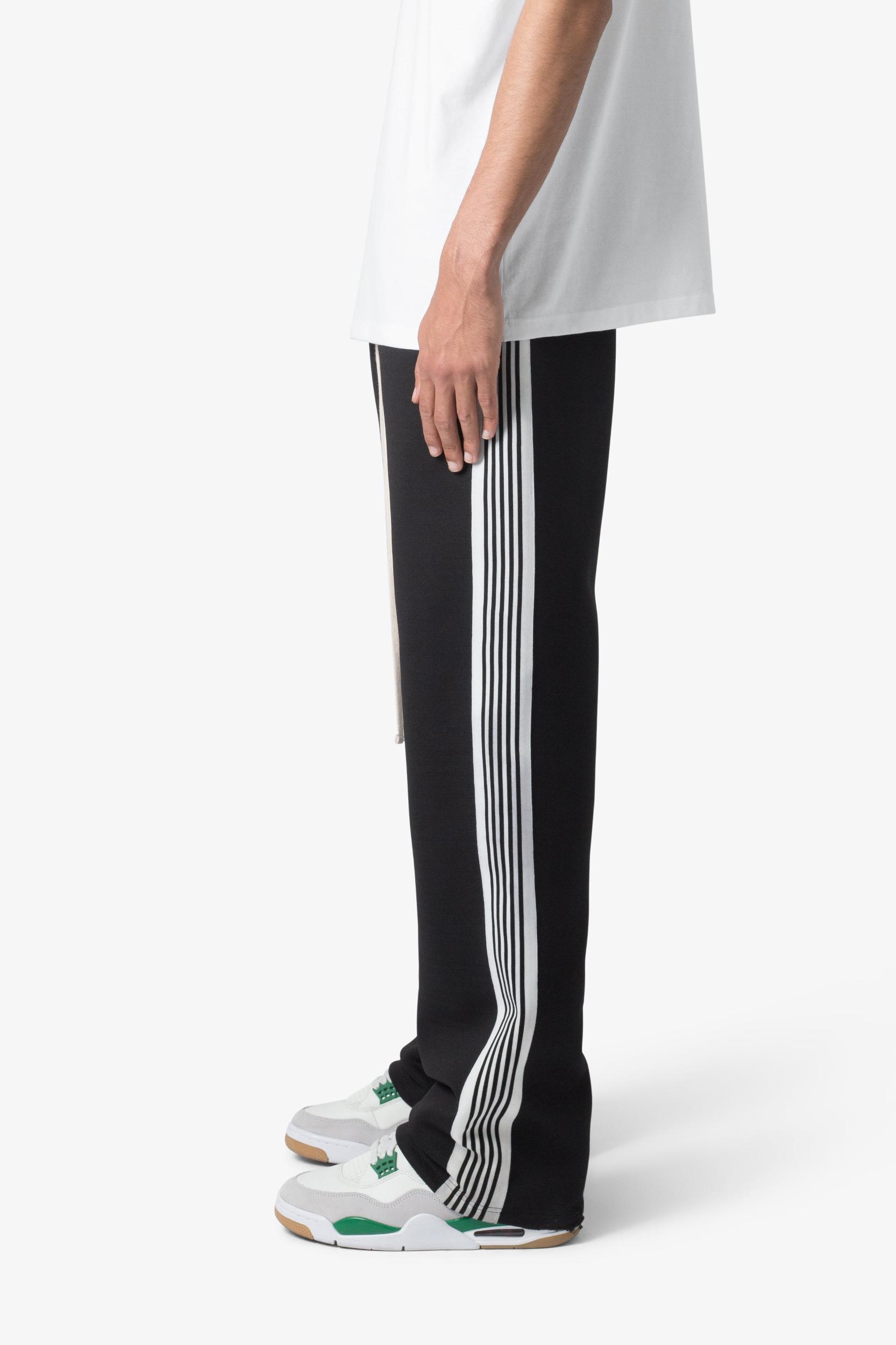 Tricot Side Stripe Pants - Black Product Image