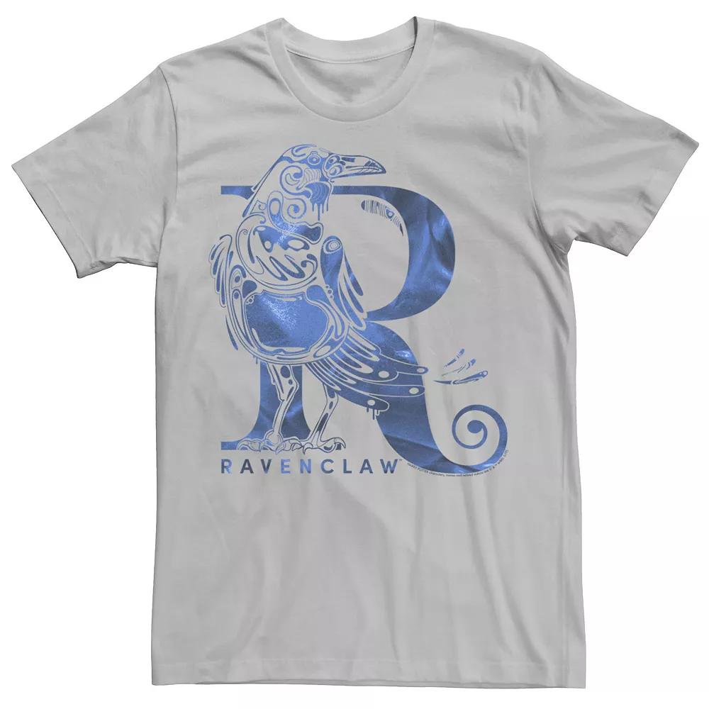 Men's Deathly Hallows 2 Ravenclaw Blue Swirl Logo Tee,  Product Image