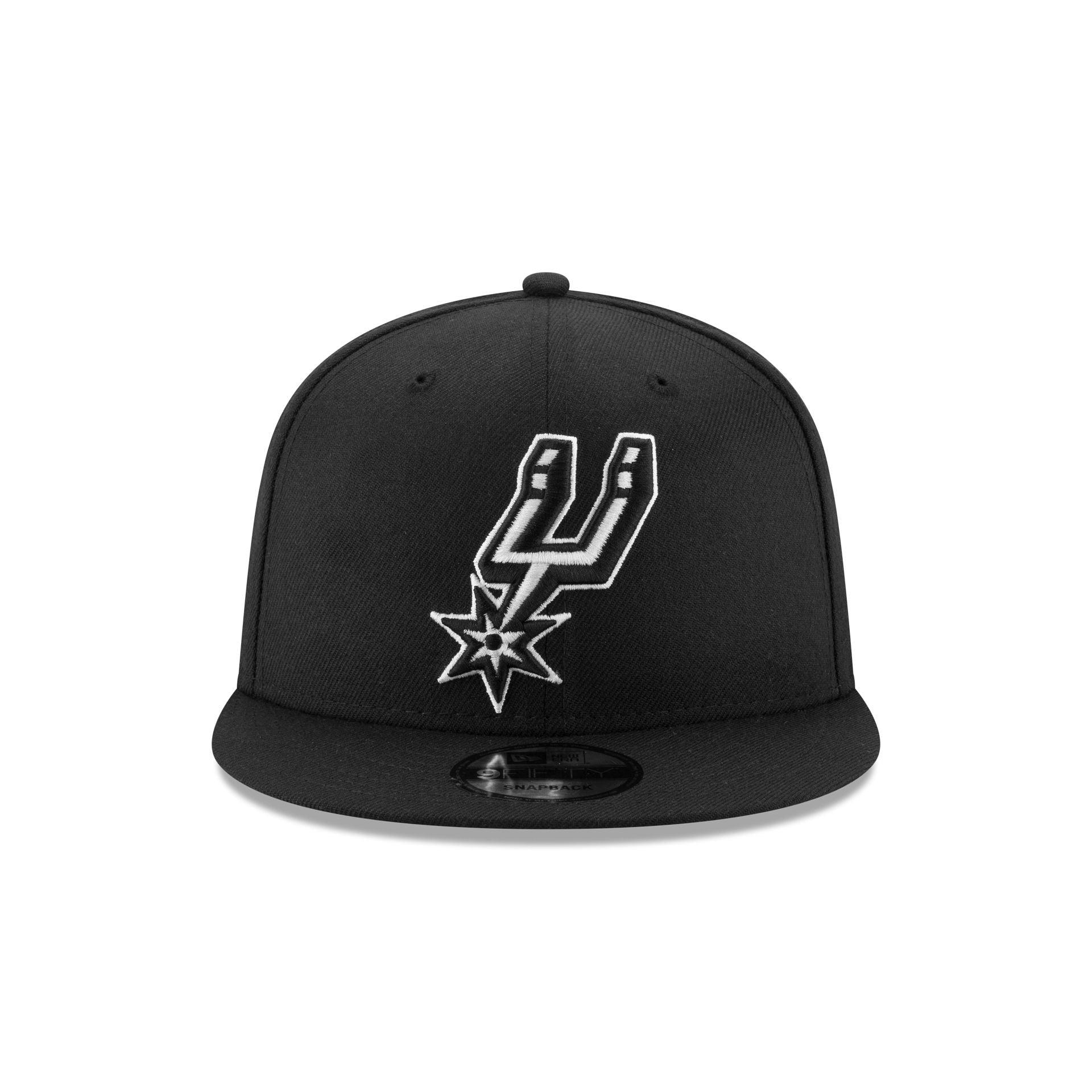Portland Trail Blazers Basic Black & White 9FIFTY Snapback Hat Male Product Image