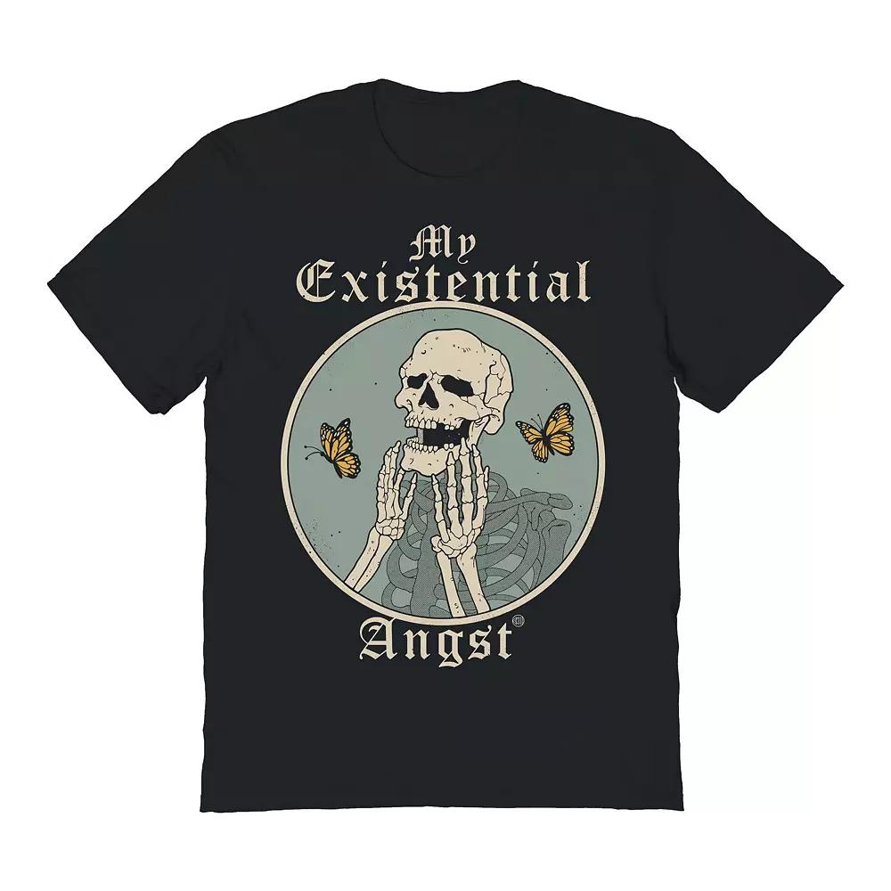 Men's COLAB89 by Threadless Existential Angst Graphic Tee, Size: Small, Black Product Image