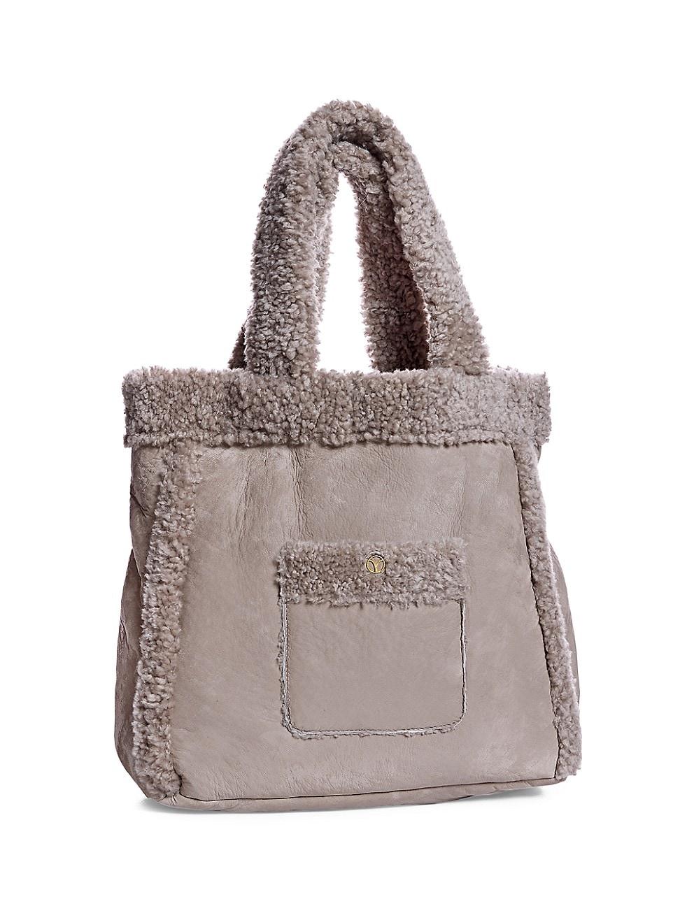 Womens Shearling Lamb Handbag Product Image